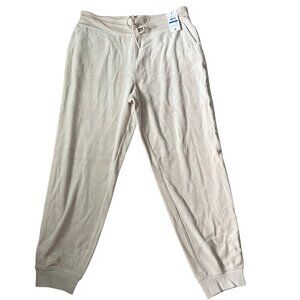 Tommy Hilfiger Beige Jogger Sweatpants Women's XL Drawstring Lounge Pants